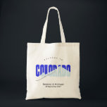 Bolsa Tote Colorado Wedding Tote Bag<br><div class="desc">Bem-vindo ao saco do Colorado,  personalize com seu próprio nome e detalhes de casamento</div>