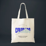Bolsa Tote Colorado Wedding Tote Bag<br><div class="desc">Bem-vindo ao saco do Colorado,  personalize com seu próprio nome e detalhes de casamento</div>