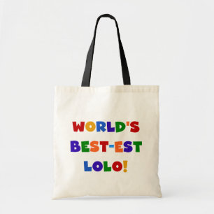 Bolsa Tote Colores Brilhantes, melhores T-shirts Lolo e prese