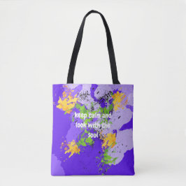 Bolsa Tote Colorful abstract energy wave