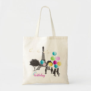 Bolsa Tote Colorful French Macarons Kids Playing Birthday