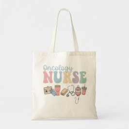Bolsa Tote Colorful Oncology Nurse Retro Aesthetic