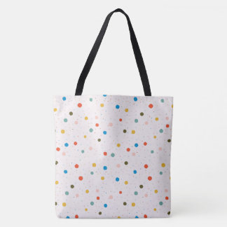 Bolsa Tote Colorful Painted Dots