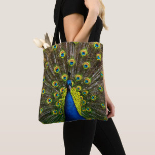 Bolsa Tote Colorful peacock