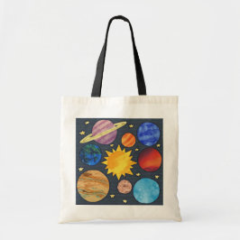 Bolsa Tote Colorful Solar System