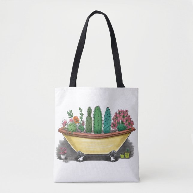 Bolsa Tote Colorida Cactus (Frente)