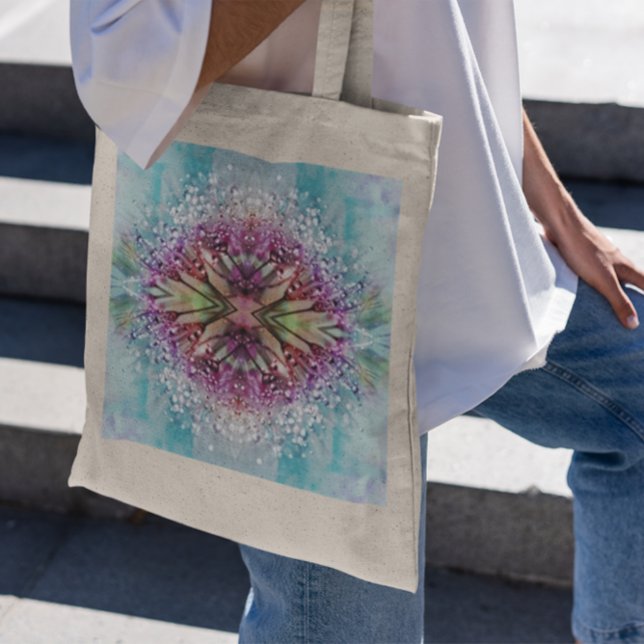 Bolsa Tote Colorida chuva de Dandelion (Criador carregado)
