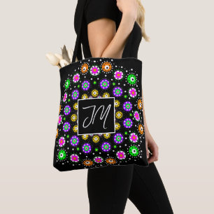 Bolsa Tote Colorida Dot Mandala