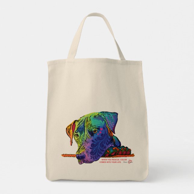 Bolsa Tote Colorida George Tote Bag (Verso)