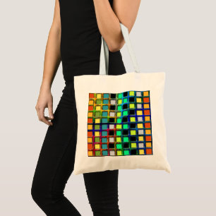 Bolsa Tote Colorida grade ladeada por Shirley Taylor Tote Bag