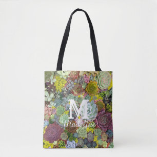 Bolsa Tote Colorida Greenerent Succulents