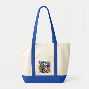 Bolsa Tote Colorida Mancha De Aquarela Do Urso De Koala,