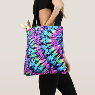 Bolsa Tote Colorida Retro Tie-Dye
