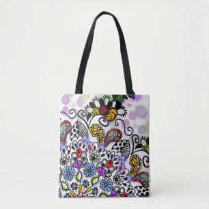 Bolsa Tote Colorida Tangle todos os dias