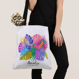 Bolsa Tote Colorida Tropical Leaves ID575