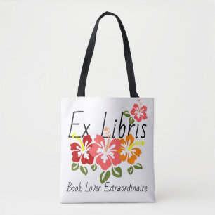 Bolsa Tote Colorido Livro de Hibiscus