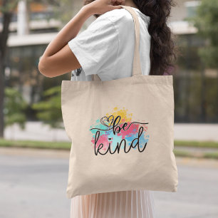 Bolsa Tote Colorido Seja gentil - Coloração