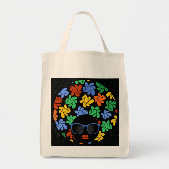Bolsa Tote Colorir Afro Love (Frente)