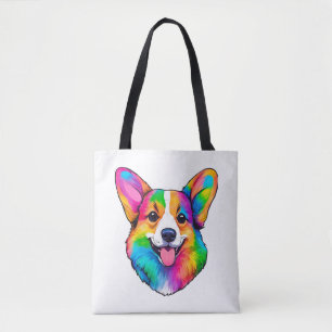 Bolsa Tote Colorir Corgi