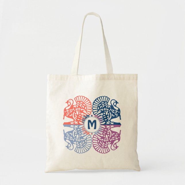 Bolsa Tote Colorir Impressão TURQUIA | Monograma (Frente)
