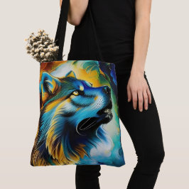 Bolsa Tote Colorir Wolf Howl