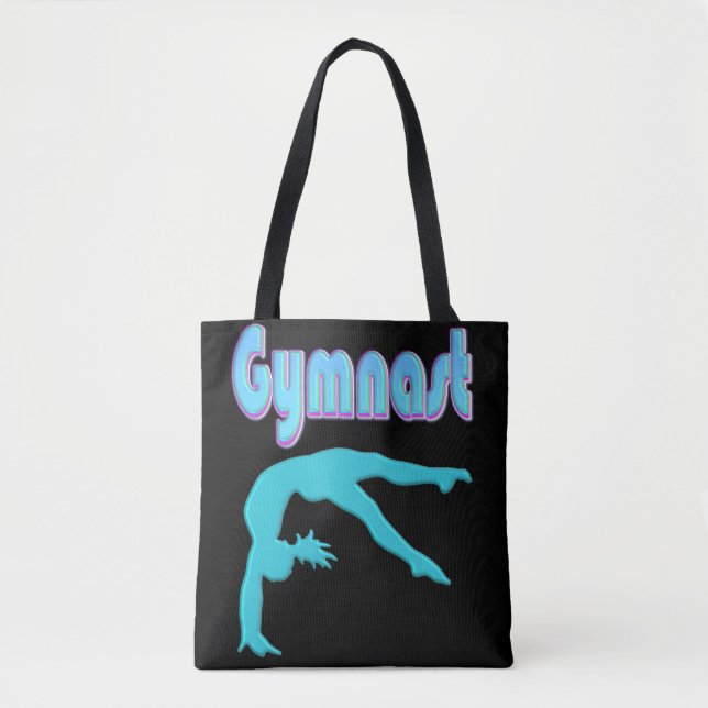 Bolsa Tote Coluna do Gymnast Back Handspring Passo Para Fora  (Frente)