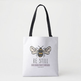 bolsa tote com abelha abeja e escritura