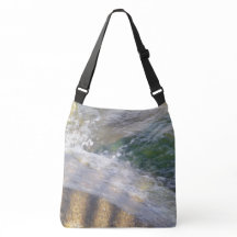 Bolsa Tote com Água Brilhante em Rochas
