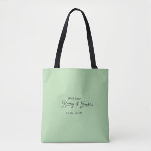 Bolsa Tote Com amor adicionar nome do casal casamento simples