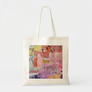 Bolsa tote com arte abstrata