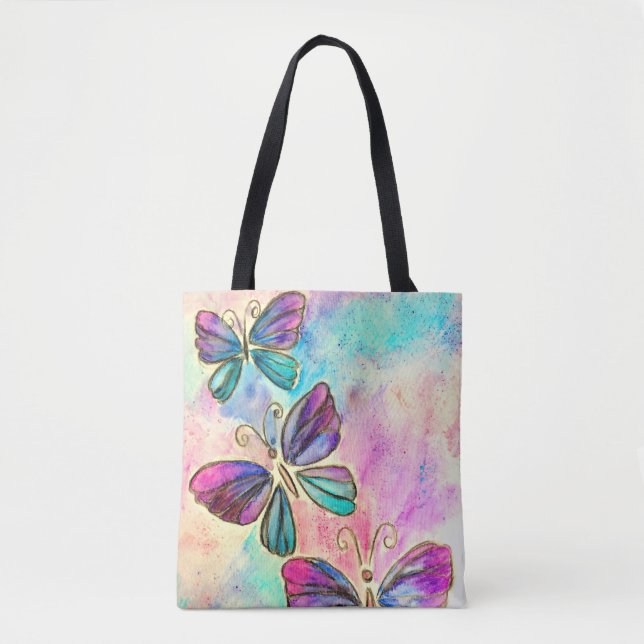 Bolsa Tote com Borboletas (Frente)