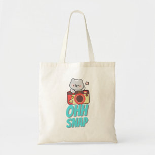 Bolsa Tote com Citação de Câmera Estética