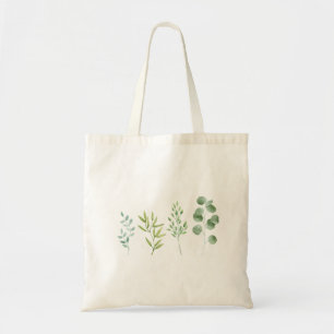 Bolsa Tote com Design de Folhas de Natureza Suave