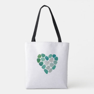 bolsa tote com design de vidro marinho