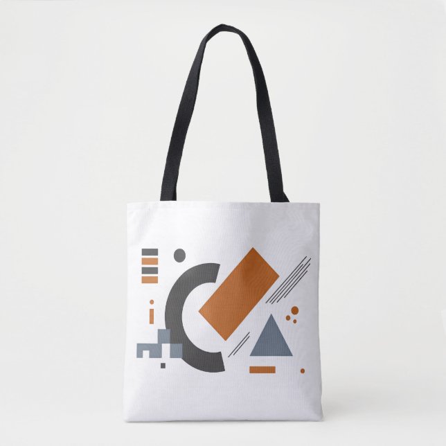 Bolsa Tote com Design Geométrico para Dia Casual (Frente)