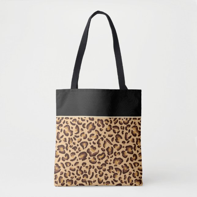 Bolsa Tote com Estampa de Animal (Frente)