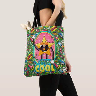 Bolsa Tote com Estampa Pop Art 'Stay Cool'