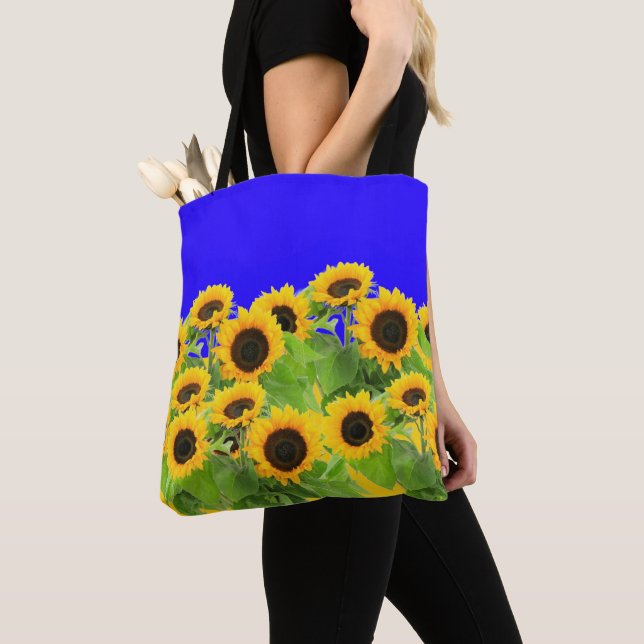 Bolsa Tote com Girassóis (Close Up)