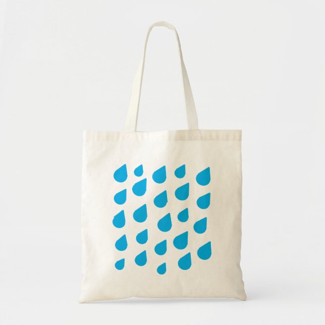 bolsa tote com gotas de chuva (Frente)