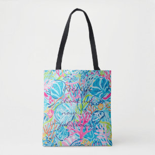 Bolsa tote com gráfico elegante