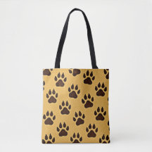 Bolsa / Tote com Impressão de Pata de Guepardo