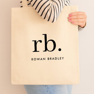 Bolsa Tote com Monograma Personalizado   Sacolas d