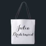 Bolsa tote com nome personalizado<br><div class="desc">Bolsa tote com nome personalizado para madrinha</div>