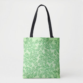 Bolsa tote com padrão de folhas inspirado na natur