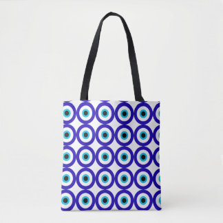 Bolsa tote com padrão de proteção do mau-olhado
