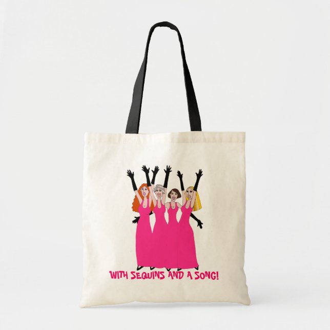 Bolsa Tote Com Sequins e canção! (Frente)