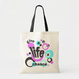 Bolsa tote com um design borbulhante.