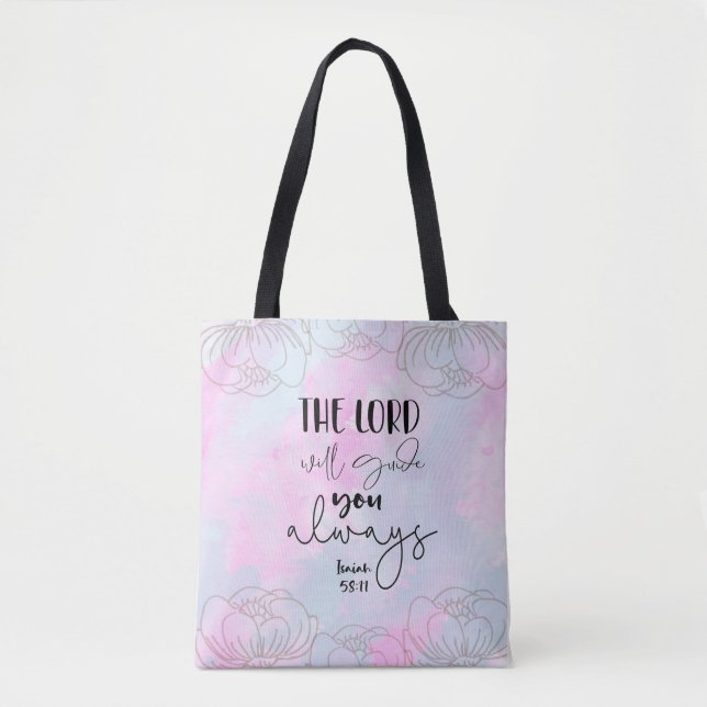 Bolsa Tote com versículo da Bíblia (Frente)