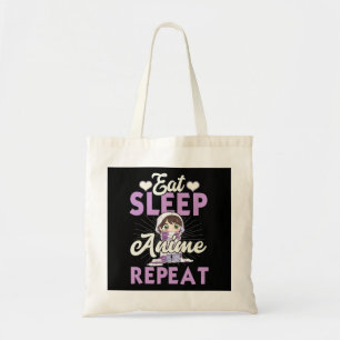 Bolsa Tote Coma anime adormecido Repetir presente Ideia Cospl