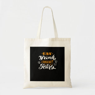 Bolsa Tote Coma Beba E Seja Assustador Halloween Criativo Cas